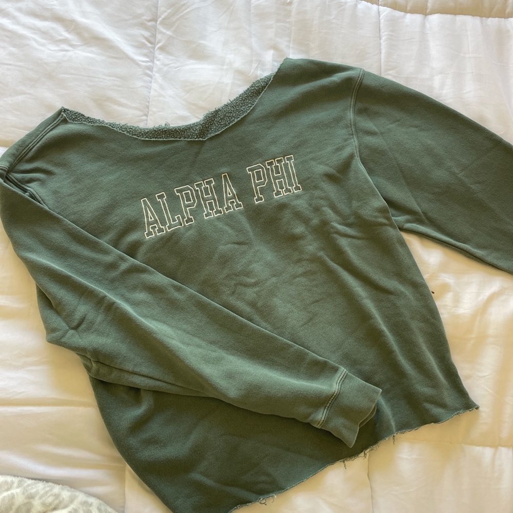 Alpha Phi Off the shoulder sweater